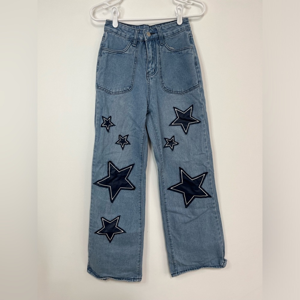 Fun Jeans with Stars no brand name size XS